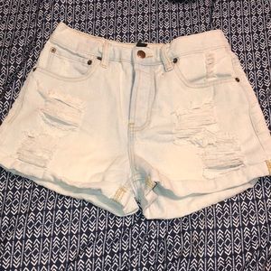 Forever 21 light blue jean shorts